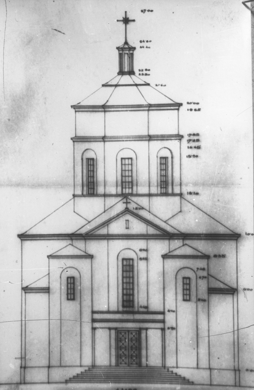 Проєкт церкви Царя Христа в Озерянах (авт. Олександер Пежанський)