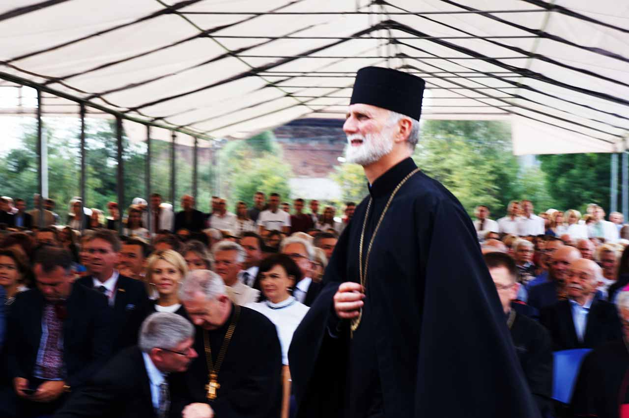 Архиєпископ і Митрополит Філадельфійський УГКЦ, президент УКУ – д-р. Борис Ґудзяк. 10 вересня 2017 р. під час відкриття Центру Митрополита Андрея Шептицького у Львові. Фото Богдана Зятика