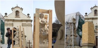 У Львові захищають скульптури від можливих авіаударів