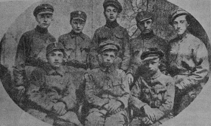 Вояки окремої пластунської сотні УГА в Стрию,1919 р.