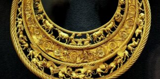 Один з предметів скіфської золотої колекції