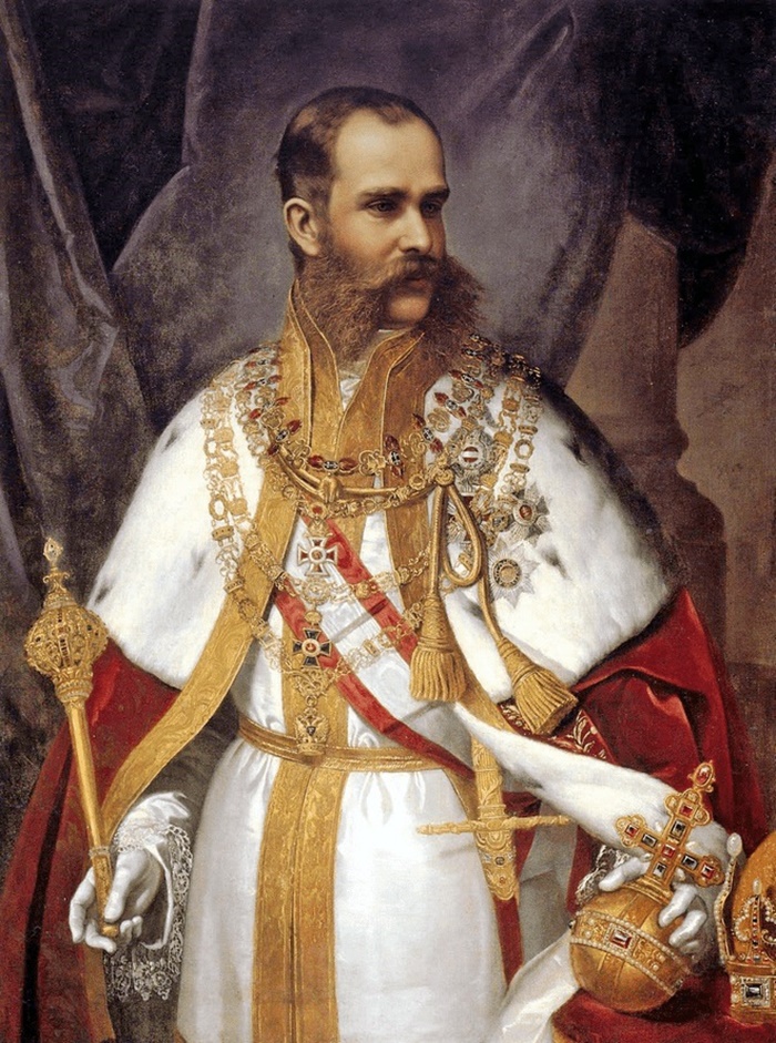 Франц Йосиф I в коронаційному вбранні австрійського імператора