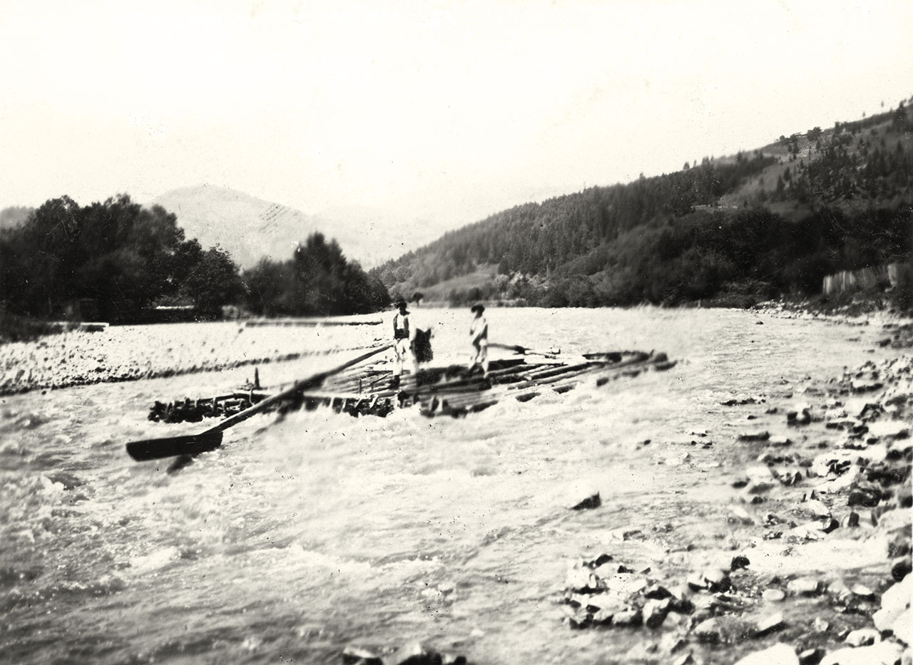 Краєвид на Гуцульщині. Поч.ХХ ст. Фото Лева Кульчицького