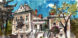 Львівська вілла Грушевських. Робота Ірини Гресик, 2022 р.