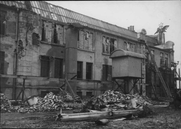 Руйнування міської електростанції під час бойових дій 1918 – 1919 рр. між польськими військами та військами ЗУНР. 1919 р.