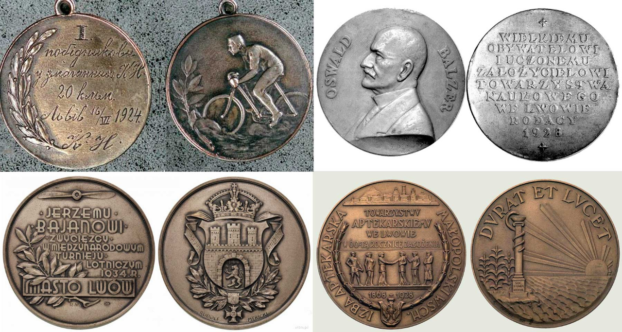 Приклади медалей міжвоєнного періоду