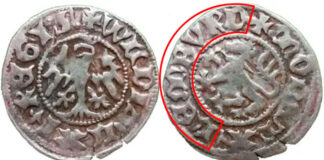 Монета з написом "MONETA LEMBVRG"