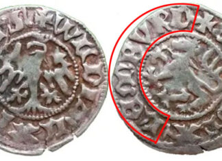 Монета з написом "MONETA LEMBVRG"