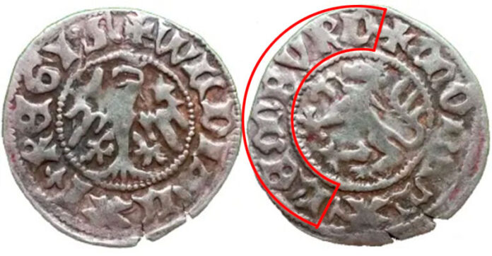 Монета з написом "MONETA LEMBVRG" Монета з написом "MONETA LEMBVRG"