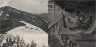 Члени Академічного туристського клубу у Львові під час подорожі, 1912 р.