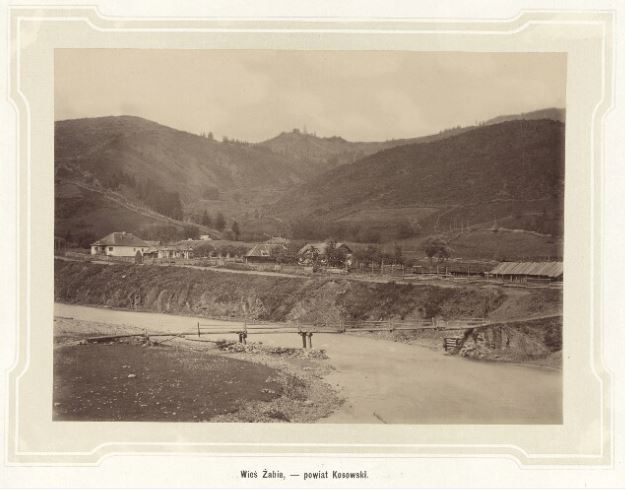 Жаб’є-Верховина. Міст через Черемош в  Жаб'є-Слупейці. Джерело: Österreichische Nationalbibliothek