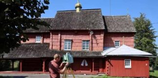 Сканування церкви Покрови Пресвятої Богородиці у селі Попелі на Бориславщині