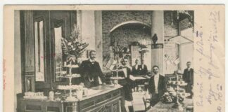 Кав'ярня "Європейська", поштівка початку ХХ століття