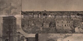 Римо-католицький костел, гімназія та загальний вигляд міста, знятий із вежі греко-католицької церкви. Neue Illustrirte Zeitung, 1886 рік