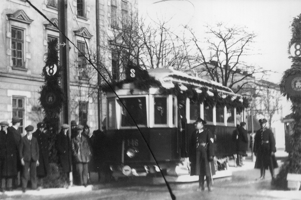 Відкриття нової ділянки трамвайної лінії по вул. Городоцькій. 1925 р.