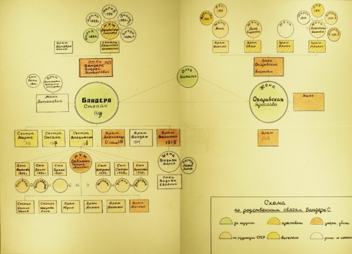 Родовід Степана Бандери із Плану спец. заходів НКВД