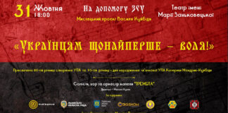 На підтримку ЗСУ мистецький проєкт Василя Куйбіди  «Українцям щонайперше - воля!»