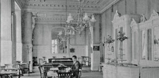 Інтер'єр кав'ярні Центральна, до 1934 року