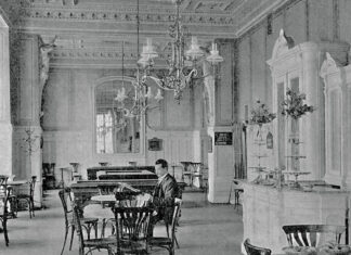 Інтер'єр кав'ярні Центральна, до 1934 року