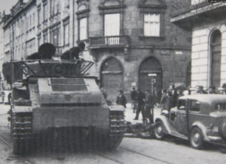 Радянський танк на вулицях Львова, вересень 1939 року (Фото з фондів Історичного музею у Львові)