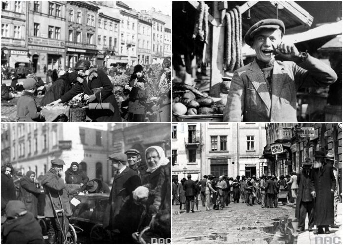 Вулична торгівля у Львові, 1930-ті рр.