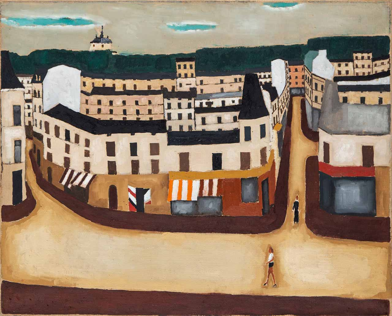 Юрій Новосільський. Міський пейзаж (Краків). 1973