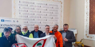 24 березня волонтери з Італії із представниками обласної організації Спілки журналістів України