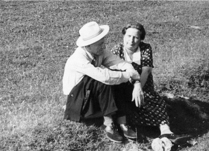 Алоїз Кашуба зі старшою сестрою Марією