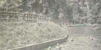 Оголошення про пляжі в Брюховичах, 1930-ті роки