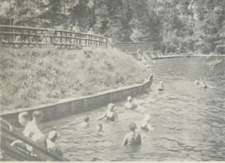 Оголошення про пляжі в Брюховичах, 1930-ті роки