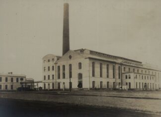 Ходорівський цукровий завод, перша половина ХХ століття. Фото: polona.pl