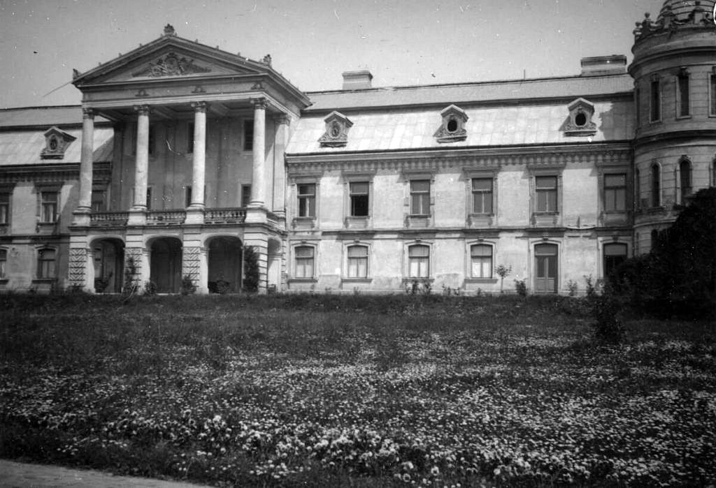 Вид на палац і двір з боку ставу