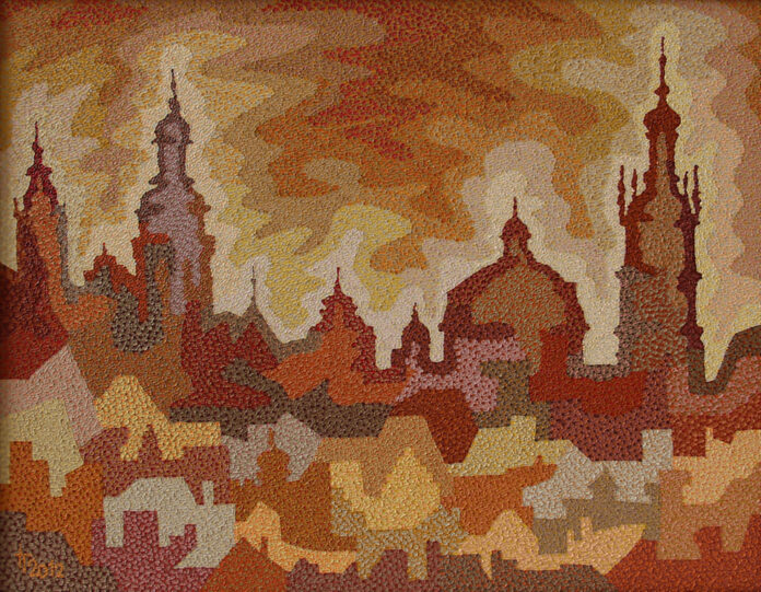 Робота з експозиції виставки Ігоря Теплого "Тепла осінь міста"