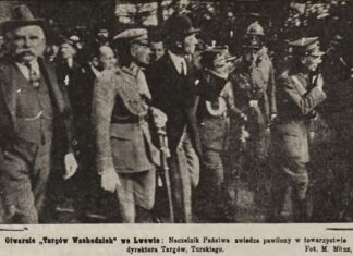 Пілсудський на відкритті “Східних Торгів”, Nowości Illustrowane, 1921 рік