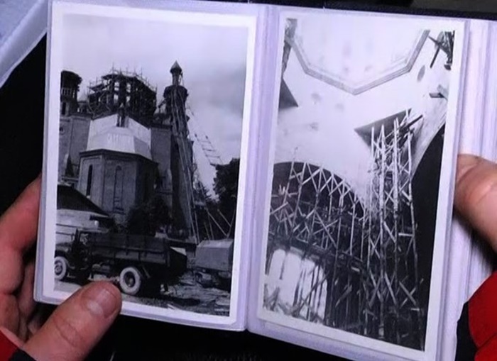 Будівництво собору. З фотоархіву Віктора Ковальчука. Фото Суспільне Рівне, 2015 рік