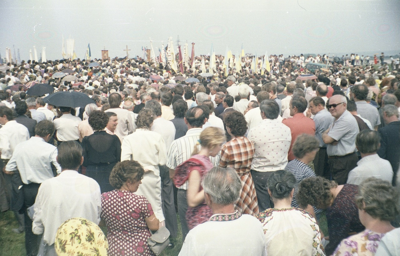 Акція на підтримку УКГЦ. Івано-Франківськ, серпень 1989 р. Світлив Богдан Гладун