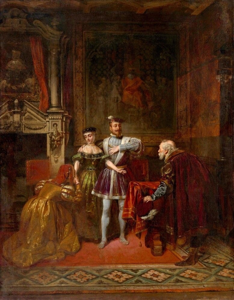 “Сигізмунд і Барбара в замку Петра Кміти”, художник Леонард Страшинський 