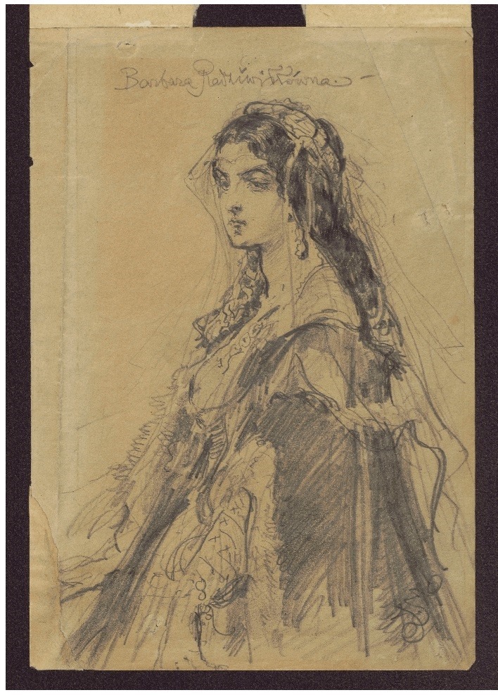 Барбара Радзівіл. Художник Ян Матейко, Напіональний музей у Варшаві 