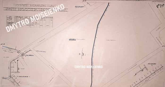 Трасування лінії постійного струму Сахарова - Міський театр на ділянці сучасного парку Франка.