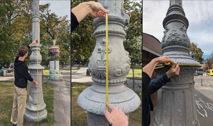 Виміри львівських ліхтарів