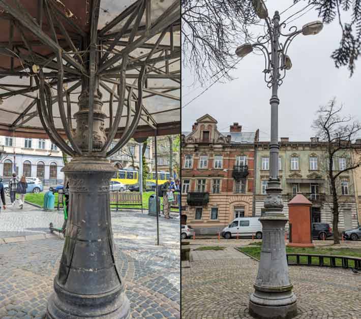 П'єдестал на пл. Соборна та пл. Франка