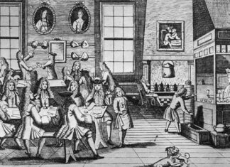 Кав’ярня в Лондоні 17 століття