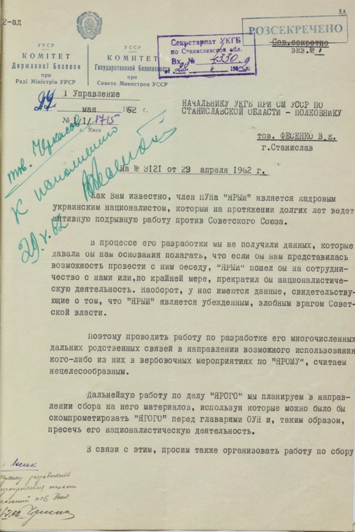 ГДА СЗР України. – Ф.1. – Спр. 11425. Т. 2 – Арк. 33
