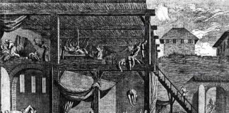 Лазарет заражених мором (чумою). Łucja Charewiczowa «Klęski zaraz w dawnym Lwowie». Lwów 1930