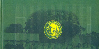 Обкладинка книги «Футбольні обрії Болехова». Світлина Ярослава Багрила