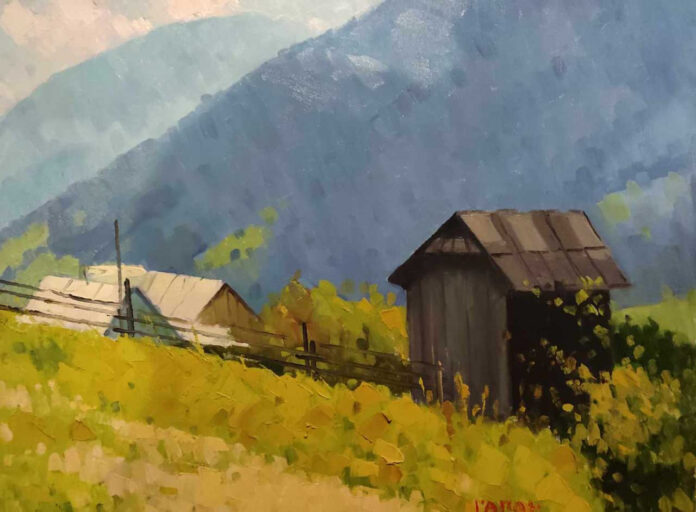 Робота з виставки Ігоря Гапона "Криворівня"