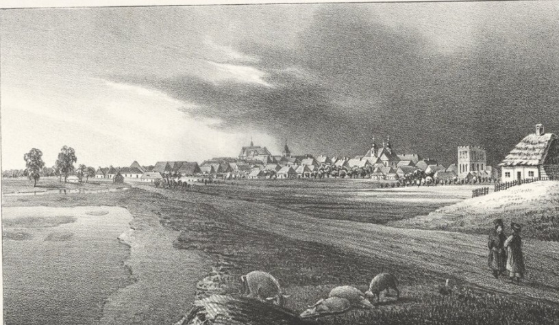 Панорама Белза, малюнок 1840-ві роки