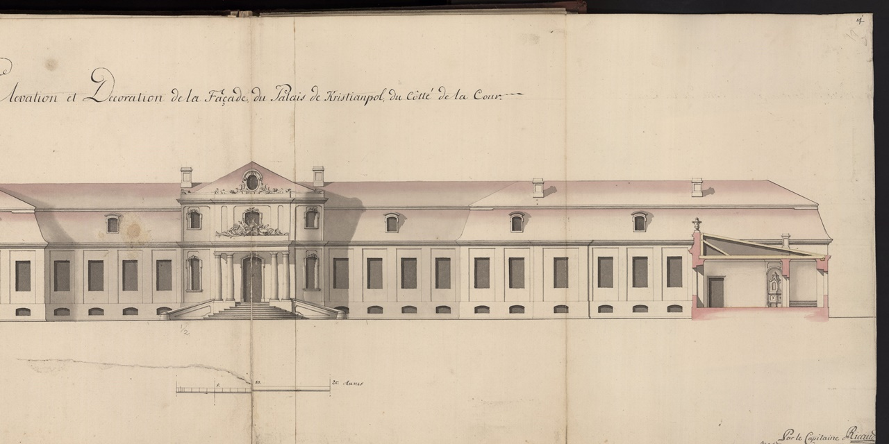 Креслення будівель палацу в Кристинополі, 1758 рік.