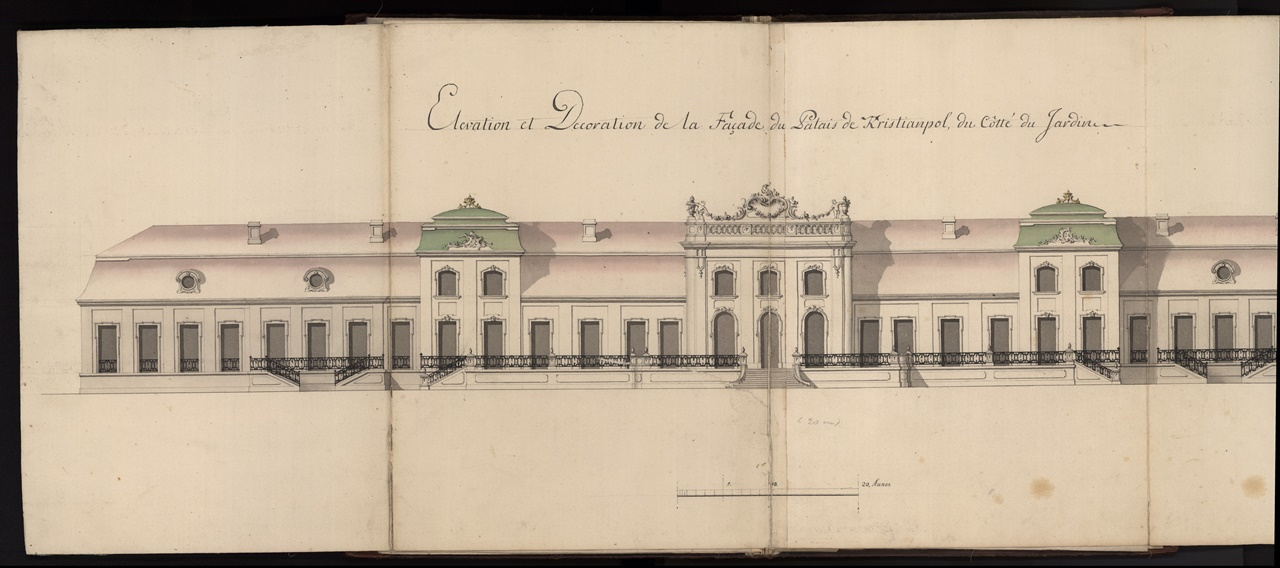 Креслення будівель палацу в Кристинополі, 1758 рік.
