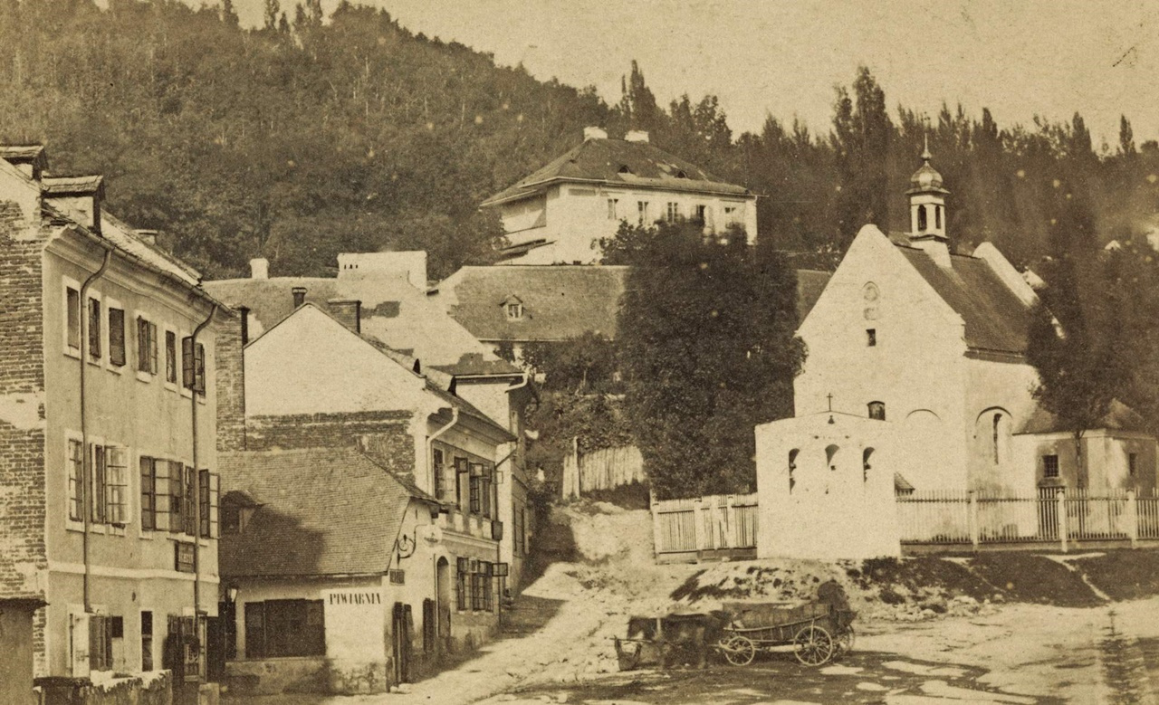 Костел Іоана Хрестителя на Площі Старий Ринок, 1870 рік. Фото Facebook / Мандрівка Старим Кордоном